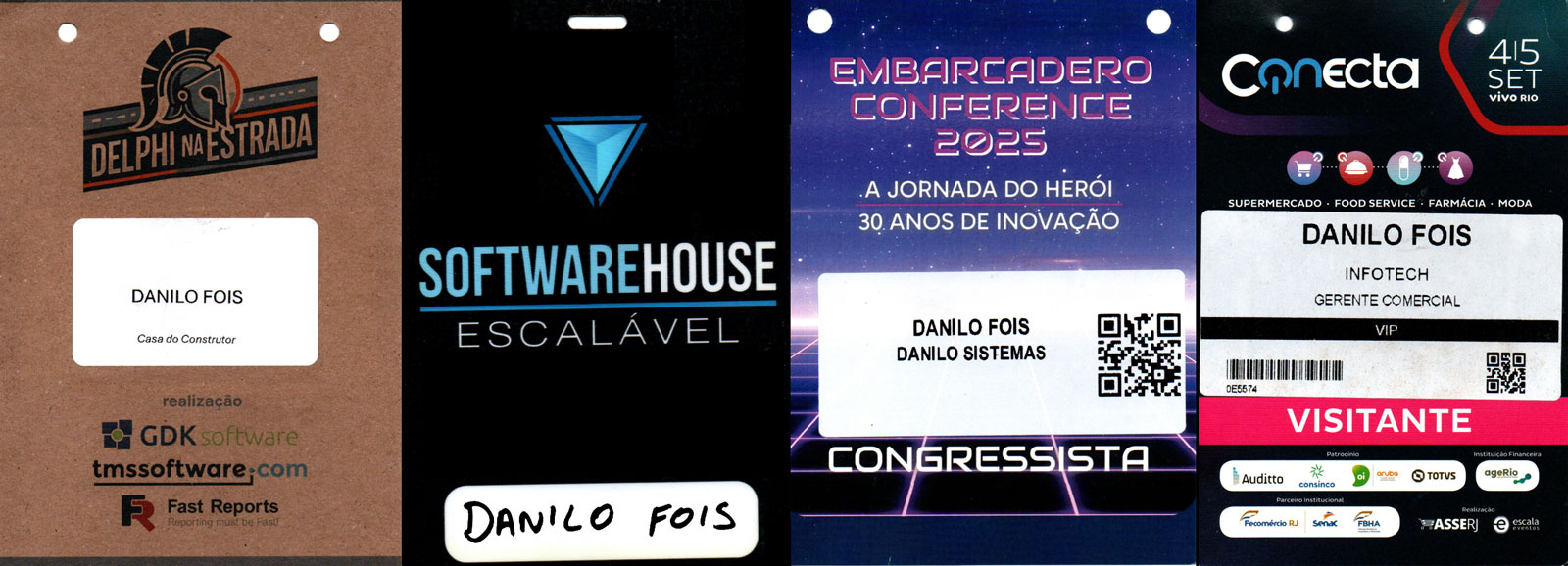 Trajetória em eventos de tecnologia e Delphi